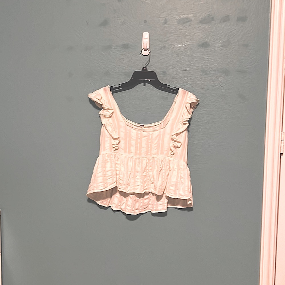 White flowy tank top